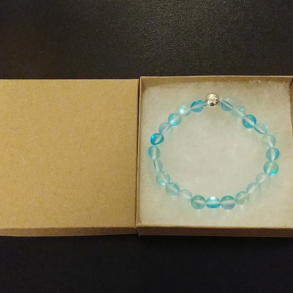 Horizon Blue Moonstone Bracelet - Picture 7 of 8